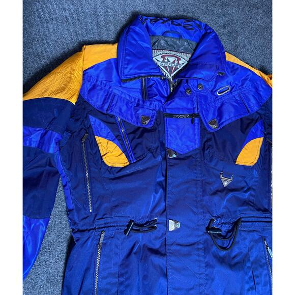 Vintage Spyder USA Azeccula Thinsulate Lite Loft Ski Jacket Coat Mens - M Blue - Picture 2 of 8